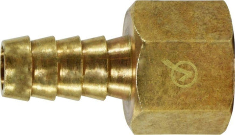 Lead Free 1/8 X 1/8 HOSE BARB 7129F Barb x FIP Brass Hose Barb 707002-0202 Anderson Metals