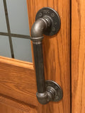 Urban Industrial Decor Pipe Door Pull -- 3/4" Dia.