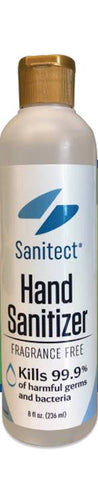 Sanitect 65% Alcohol Hand Sanitizer Gel - 8oz - 12 Per Case